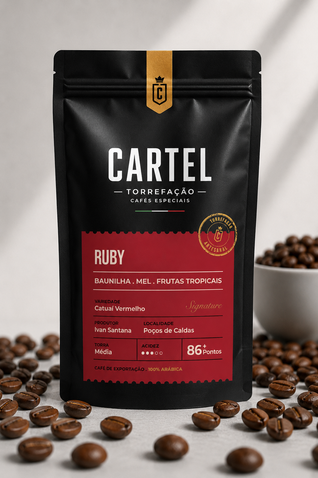 Embalagem do café Ruby — CARTEL Torrefação Artesanal